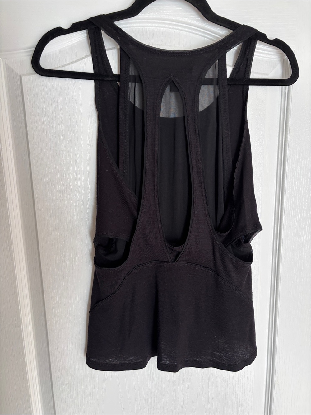 Zac Posen Black 95% Silk Racerback Tank Top-S